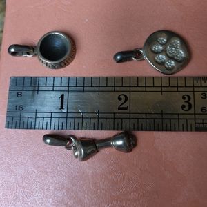 COPY - 3 Hallmarked 925 Sterling dog charms #267